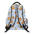 thumbnail image 2 of FKELYI Kids Backpack for Elementary Student Cartoon Capybara Blue Print 17 Inch Schoolbag Spacious Bookbag with Multi-Pockets Lightweight Casual Daypack Rucksack for Boys, 2 of 7