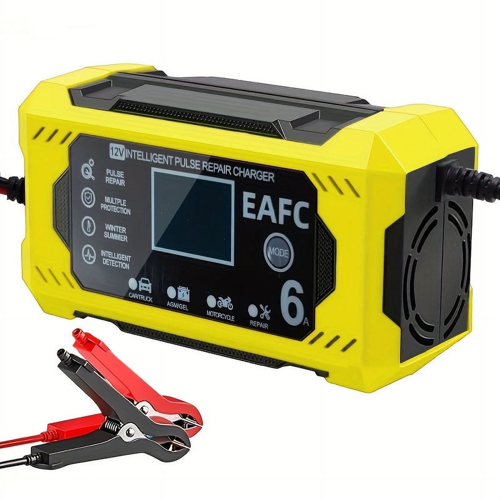 400A Heavy Duty Smart Car Battery Charger - 12V/24V Automatic Pulse Repair Trickle