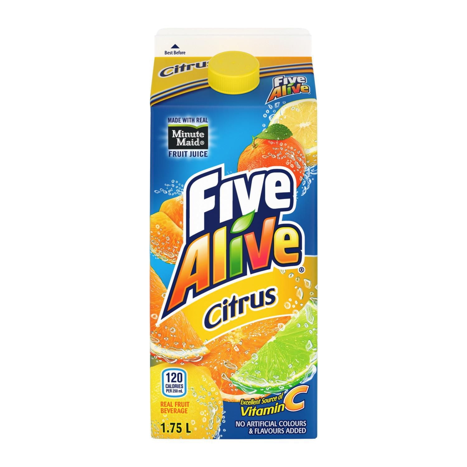 Five Alive Citrus Gable top, 1.75 Liters