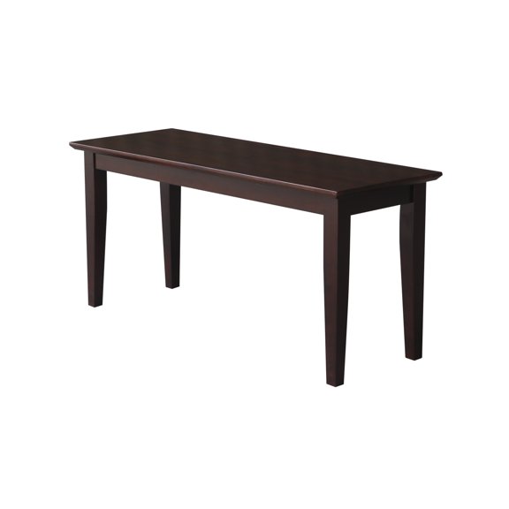 International Concepts Shaker Styled Bench in Rich Mocha