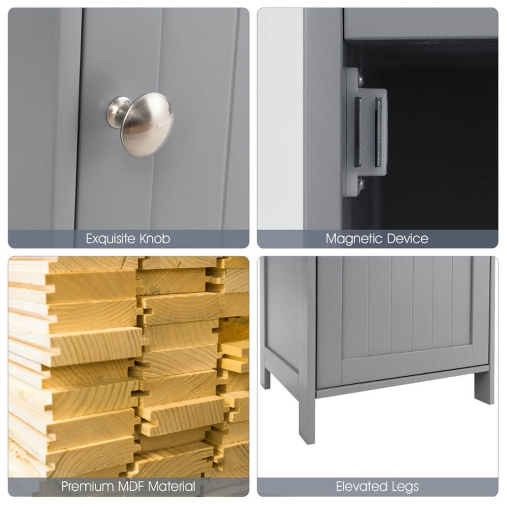 Finihen Bathroom Storage Cabinet, Bathroom Floor Cabinet, 72 Inches Free Standing Tall Floor Bathroom Storage Cabinet, for Bathroom, Living Room, Bedroom, Kitchen, Gray Finihen Bathroom Storage Cabinet, Bathroom Floor Cabinet, 72 Inches Free Standing Tall Floor Bathroom Storage Cabinet, for Bathroom, Living Room, Bedroom, Kitchen, Gray