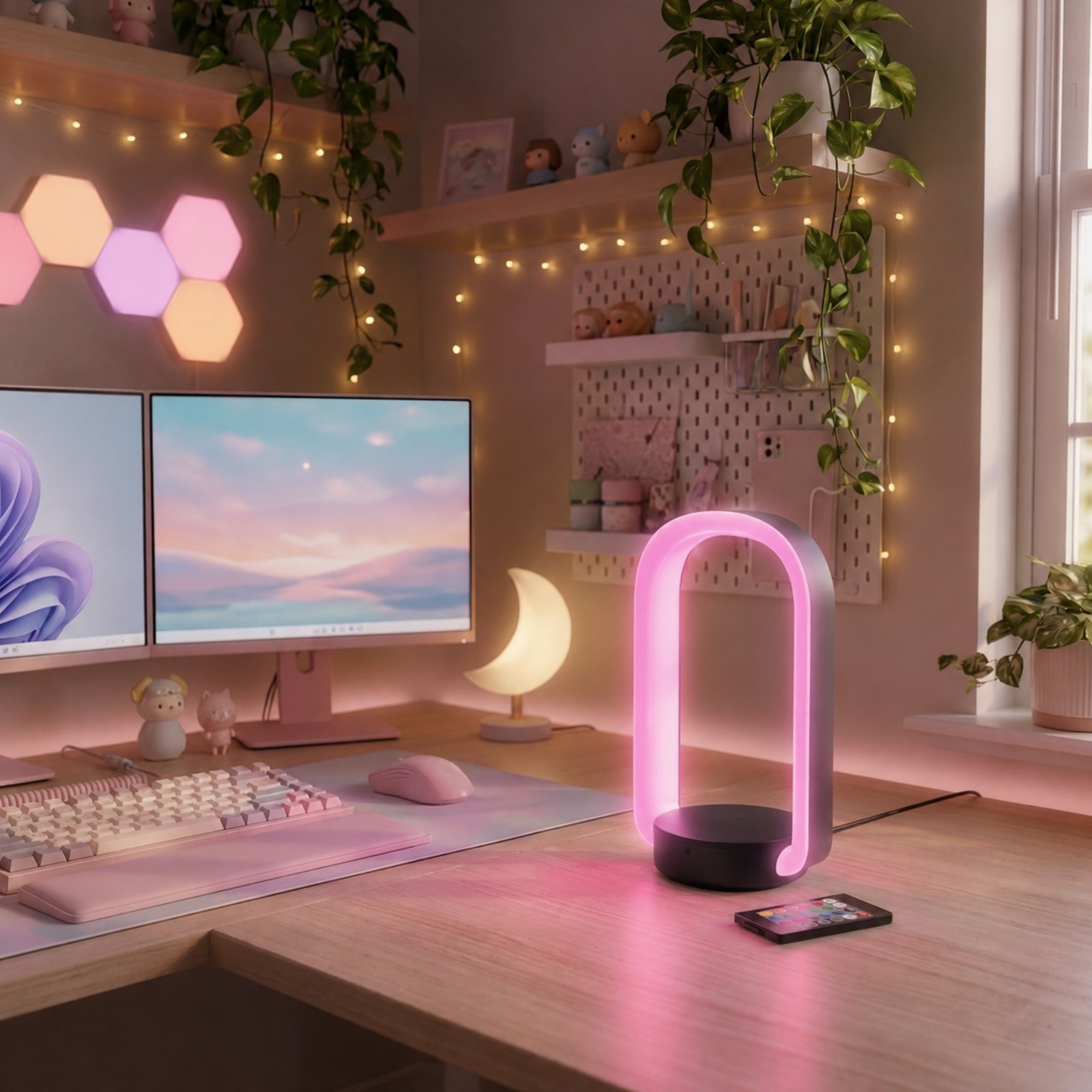 PWRD 3-in-1 LED Wireless Charger with Headphone Stand, Black photo 4