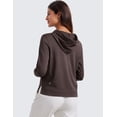 thumbnail image 2 of CRZ YOGA Women’s Cloud Jersey Pullover Hoodie Long Sleeve Lightweight Workout Top with Thumb Holes, 2 of 6