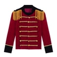 thumbnail image 5 of Disfraz de trompeta y tambor para niños, uniforme de la Guardia de Honor Real, chaqueta de maestro de ceremonias de circo con borlas para niñas y niños, disfraces de Cascanueces para Halloween, 5 of 5