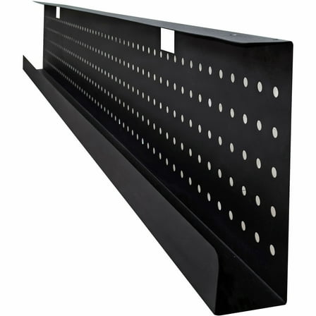 Lorell LLR60813 Metal Modesty Panel for 60 in. Tabletop, Black