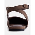 thumbnail image 3 of No Boundaries Women’s Faux Suede Ankle Ballet Flats, 3 of 5