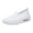 White, variant on Womens Shoes Slip On, Womens Slip On Walking Shoes, Orthopedic Walking Shoes for Women, Slip-On Light Air Cushion Mesh Up Stretch Platform Orthopedic Sneakers for Arch Support, Black 6