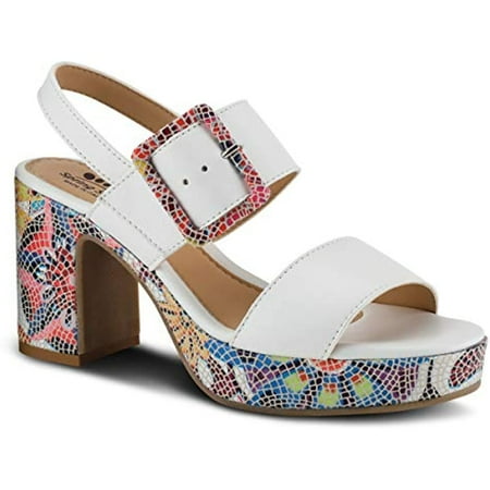 

Spring Step Women s Azucar Ankle Strap White Multi EU 35 / US 5