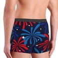 thumbnail image 2 of Haiem Red White Blue Fireworks Men's Boxer Briefs, Every Day Comfort Stretch Cotton Moisture-Wicking Underwear-Large, 2 of 8