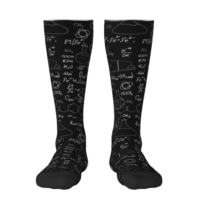 Kdxio Chaussettes Chimie 3 Motifs pour Hommes Femmes Chaussettes Thermiques d'Hiver Chaussettes de Randonnée Chaussettes Chaudes