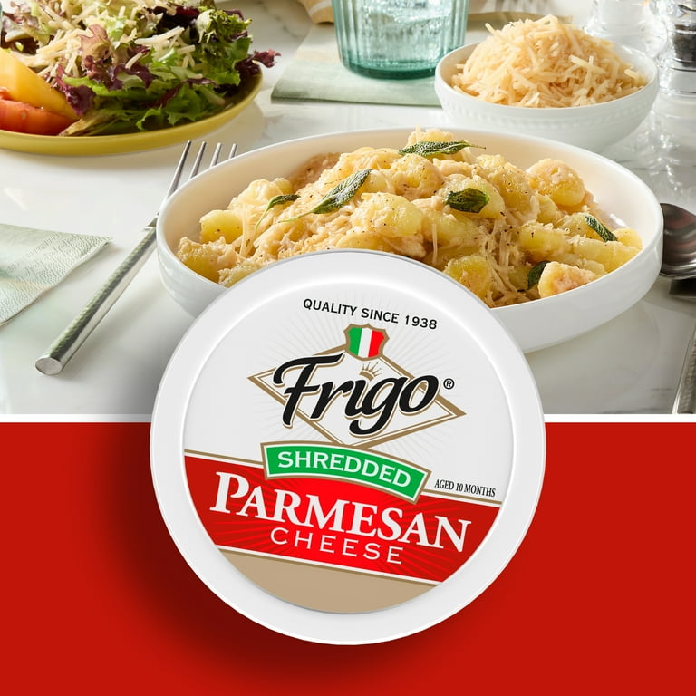 Frigo Shredded Parmesan Cheese, 5 oz Refrigerated Plastic Cup