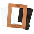 thumbnail image 2 of ThisWear Grandpa Memorial Frame Papa I Was Once His Angel Now He's Mine Memories Frame Natural Wood Engraved 5x7 Portrait Picture Frame Wood, 2 of 6