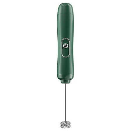 

Handheld Mixer Foam Maker Battery Powered Portable Cordless Foamer Egg Beater Kitchen Whisk Tools Green