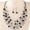 Black, variant on Eosunjian 2Pcs/Set Exaggerated Bohemian Ethnic Style Necklace Earring Set Artificial Crystal Beaded Multi-layered Necklace Hook Earrings Set Jewelry Gift Black