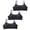 Black 3PCS, variant on LYMAYTER Girls Junior Comfort Adjustable Strap Training Bra Soft Stretch Everyday Support
