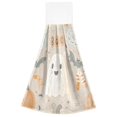 thumbnail image 7 of Yayeee Kitchen Hanging Hand Towels Set of 2 with Loop Bathroom Absorbent Tie Towel, Halloween Ghosts, 7 of 7
