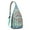 Greenish-blue-5, variant on Wanderlust Mandala Sling Backpack - Ethnic Bohemian Pattern Crossbody Shoulder Bag, USB Port for Tech Essentials