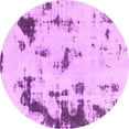 thumbnail image 1 of Ahgly Company Indoor Round Abstract Pink Modern Area Rugs, 8' Round, 1 of 4