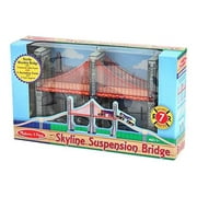 Melissa & Doug Skyline Suspension Bridge Play Train Set