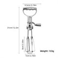 thumbnail image 4 of Mixer Egg Beaters Hand Crank, Dingrich 12 inch Stainless Steel Manual Hand Egg Mixer,Cream Whipper,Rotary Mixer with Double, Labor-Saving Stainless Steel Hand Beater for Home, 4 of 7