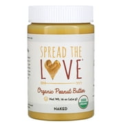 Spread The Love Organic Peanut Butter, Naked, 16 oz ( 454 g)