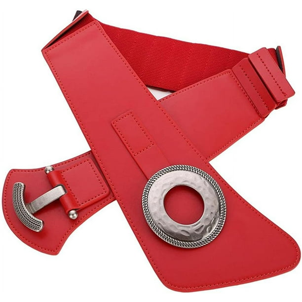 Ceinture Femme Extensible Taille Elastique Ceinture Large 7.5CM Ceinture en Cuir Grande Taille 70 160CM Mode Femme Ceinture Extensible Walmart