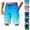Sky Blue, variant on DJDLJWCJ Mens Athletic Shorts, Gym Shorts Men Elastic Waist Loose Running Shorts Big and Tall Cargo Shorts for Men Gradient Straight Bermuda Shorts Green M