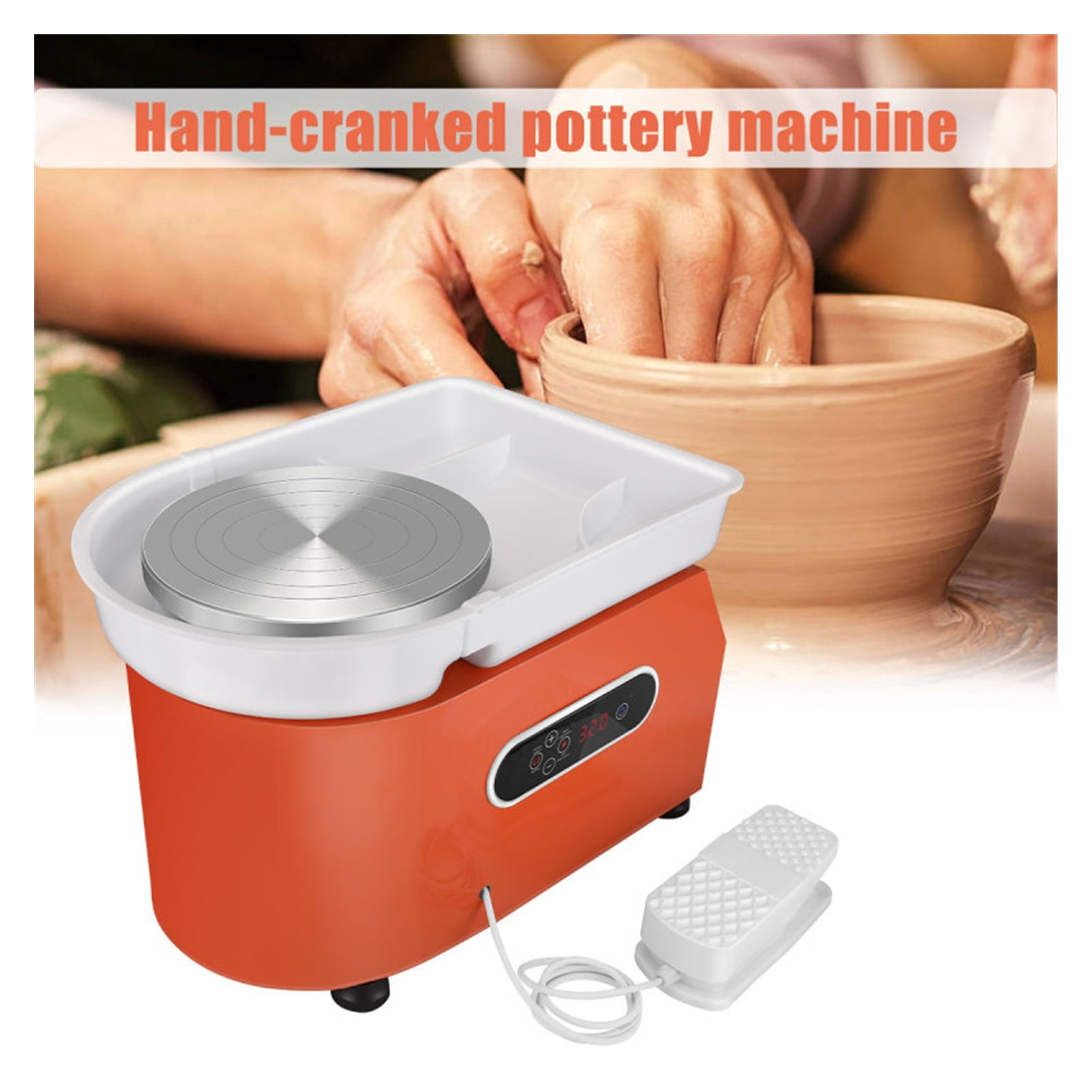 New Updated Version Of Electric Ceramic Wheels, With 25 Cm LCD Display 350W Electric Ceramic Ceramic Turbine Ceramic ,Wide Ranging Usage