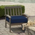 thumbnail image 2 of Arden Selections ProFoam 24 x 24 in Outdoor Deep Seat Bottom Cover, Sapphire Blue Leala, 2 of 6
