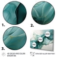 thumbnail image 4 of Designart "Mirage Liquid Ink in Green and Grey II" Oversized Abstract Framed Wall Art - Modern Green Abstract Liquid Ink Entryway Framed Wall Art, 4 of 7