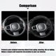 thumbnail image 2 of 15 Pulgadas Universal Elástico Coche Volante Cubierta Protector Negro, 2 of 7