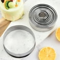 thumbnail image 2 of FUNGYAND Stainless Steel Pastry molds - Dough Pastry Cake Circle Cutting Ring Molds, 2 of 5