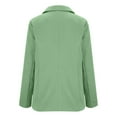 thumbnail image 5 of BRDFRL Womens Business Casual Blazer Summer Cardigan Lapel Button Down Solid Suit Jacket with Lined Office Work Clothes 2025 Mint Green M, 5 of 7