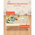 thumbnail image 2 of VEVOR Train Table 84 Pieces Wooden Kids Activity Table with Collapsible Storage Bin, 2 of 9