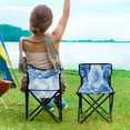 thumbnail image 5 of Outdoor Folding Chair 14.46x14.46x22.83 Inches, Camping Folding Chair Easy to Carry Ideal for Outdoor Picnics Camping Park Fishing Cartoon Blue Roses Seamless, 5 of 8