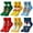 6 Pairs-Christmas Socks-B, variant on Actgleam 5 Pairs Christmas Socks Kids Boys Girls Colourful Funny Cotton Soft Warm Socks Christmas Gift 4-6T
