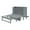 Gray-Style 2, variant on Bellemave Full Size Murphy Bed, Solid Wood Foldable Platform Bed Frame Can Convert to Cabinet, Murphy Cabinet Bed with USB Port and removable Shelves on Each Side (Full,White)