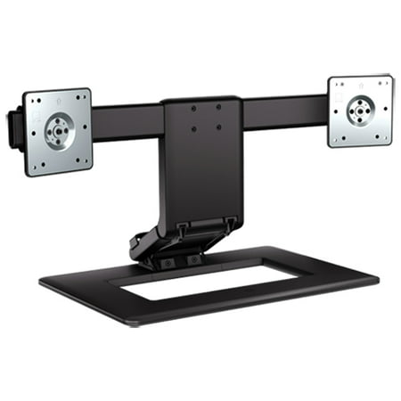 HP Adjustable Dual Display Stand - Stand (stand base) for 2 LCD displays - screen size: up to 24