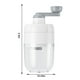 thumbnail image 3 of Máquina de hielo raspado con trituradora de hielo manual | Manivela | Cuchillas de acero inoxidable | Plástico ABS apto para uso alimentario | No eléctrico | Diseño transparente | 1 afeitadora + 3, 3 of 9