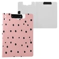 thumbnail image 2 of Iauyy Foldable Binder Clipboard, Waterproof & Scratch-Resistant, Dual Metal Clips, Holds 80 Sheets, 1 Pack,A Pink Background, 2 of 8