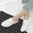 thumbnail image 2 of Zapatillas de lona para mujer con cordones y parte superior baja, tenis casuales ligeros, 2 of 5