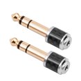 thumbnail image 1 of Adaptador de audio mini con conector jack macho de 6,35 mm a conector hembra de 3,5 mm, conector para auriculares y micrófono, cable auxiliar., 1 of 8