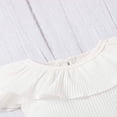 thumbnail image 3 of Bébé Fille Robe Volant Manches Volant Jupe Velours, 3 of 6