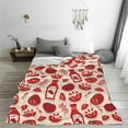 thumbnail image 5 of Honeii Tomatoes Print Fleece Blanket - Throw Blanket for Bed, Sofa, Couch, Camping, and Travel , Microplush Ultra Soft Warm Blanket-60"x50", 5 of 7