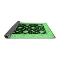 thumbnail image 2 of Ahgly Company Indoor Square Oriental Emerald Green Industrial Area Rugs, 7' Square, 2 of 4