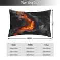 thumbnail image 2 of Fuzoiu Molten Lava Abstract Flow Print Pillow Case with Hidden Zipper,Pillow Covers,Soft and Comfortable Pillowcase-20"x30", 2 of 6