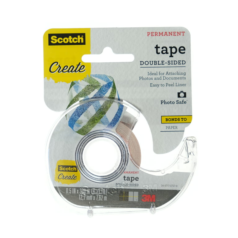 3M Double-Sided Scrapbooking Tape 1/2 In. X 8.33 Yd. Roll [Pack Of