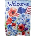 thumbnail image 2 of Northlight Floral "Welcome" Patriotic Outdoor House Flag - 40" x 28", 2 of 5