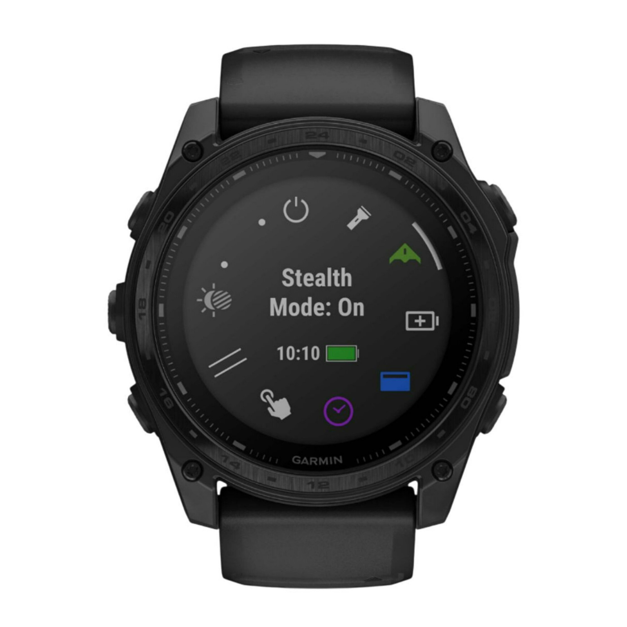 Garmin Tactix 8 51mm Sapphire Solar Elite Edition Smartwatch (Black) Bundle with Clip-On Light