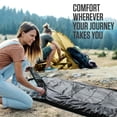 thumbnail image 4 of Backpacking Sleeping Bag – XX-Large, 3-Season, Silver/Black, Envelope Style, Water-Resistant, Lightweight, 30 ° F to 70 ° F, 4 of 7